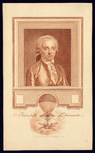 Mr. Blanchard, Aeronaut, c.1780-1800 by Benjamin Samuel Bolomey